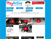 Tablet Screenshot of playactive.net